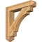 Ekena Millwork Merced Arts and Crafts Rough Sawn Bracket w/ Offset Brace, Western Red Cedar, 6"W x 28"D x 28"H BKT0604X28X28MRC03RWR - alternate 1